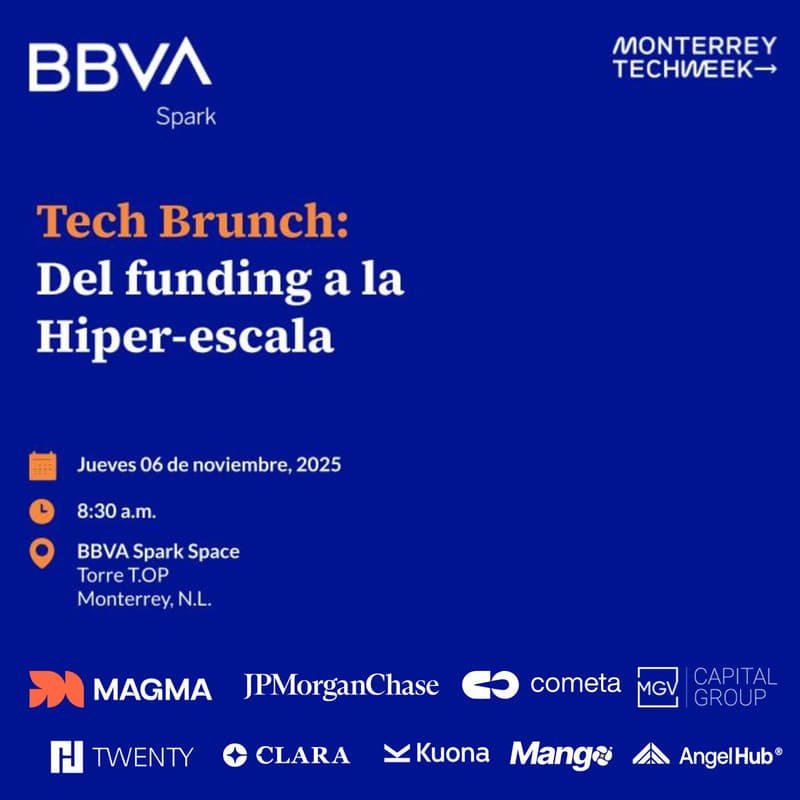 Cover Image for BBVA Spark Tech Brunch:  Del funding a la Hiper-escala