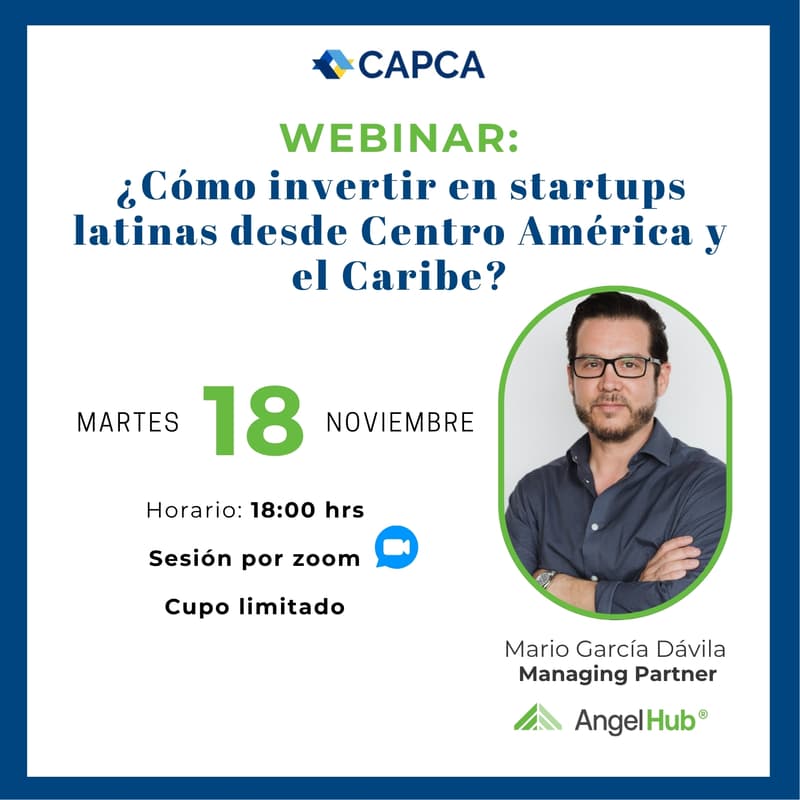 Cover Image for Webinar: ¿Cómo invertir en startups latinas desde Centro América y el Caribe?