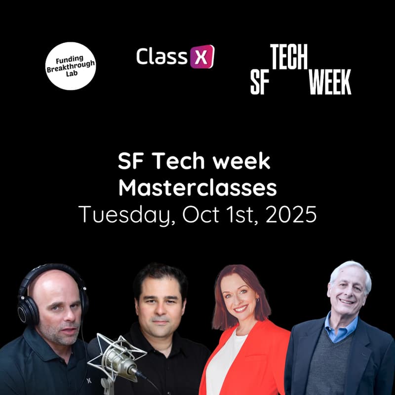 Cover Image for ClassX Live Q&A : SF Tech Week MasterClasses for Founders