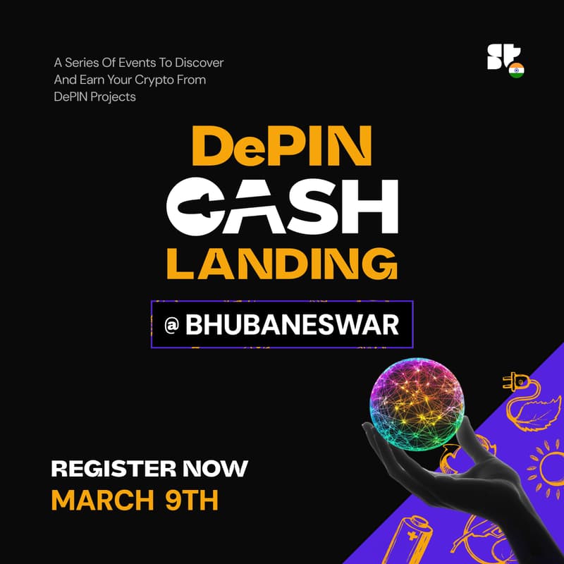 Cover Image for DePIN Cash Landing - Bhubaneswar