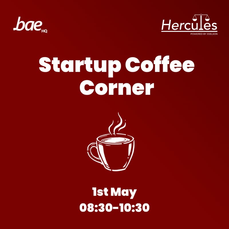 Cover Image for Startup Coffee Corner with Bae HQ x Hercules