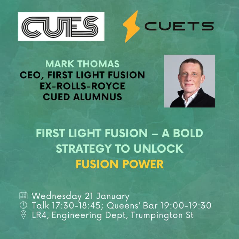 Cover Image for CUETS with First Light Fusion