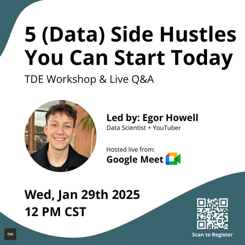 Cover Image for 5 (Data) Side Hustles You Can Start Today