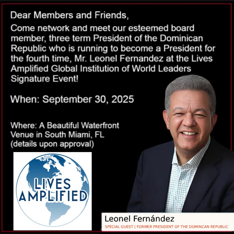 Cover Image for Come Meet The President And Network With Global Dignitaries, Investors, Corporate Executives & Others