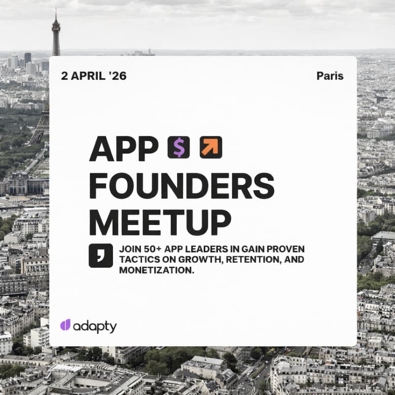 Cover Image for App Founders Meetup by Adapty - Paris