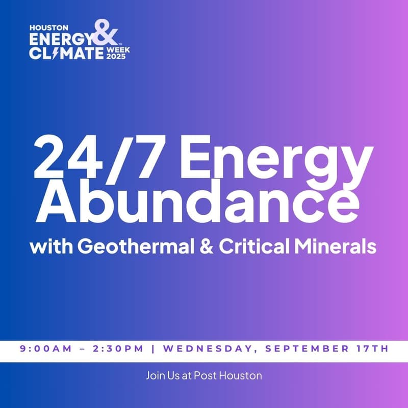 Cover Image for 24/7 Energy Abundance with Geothermal & Critical Minerals