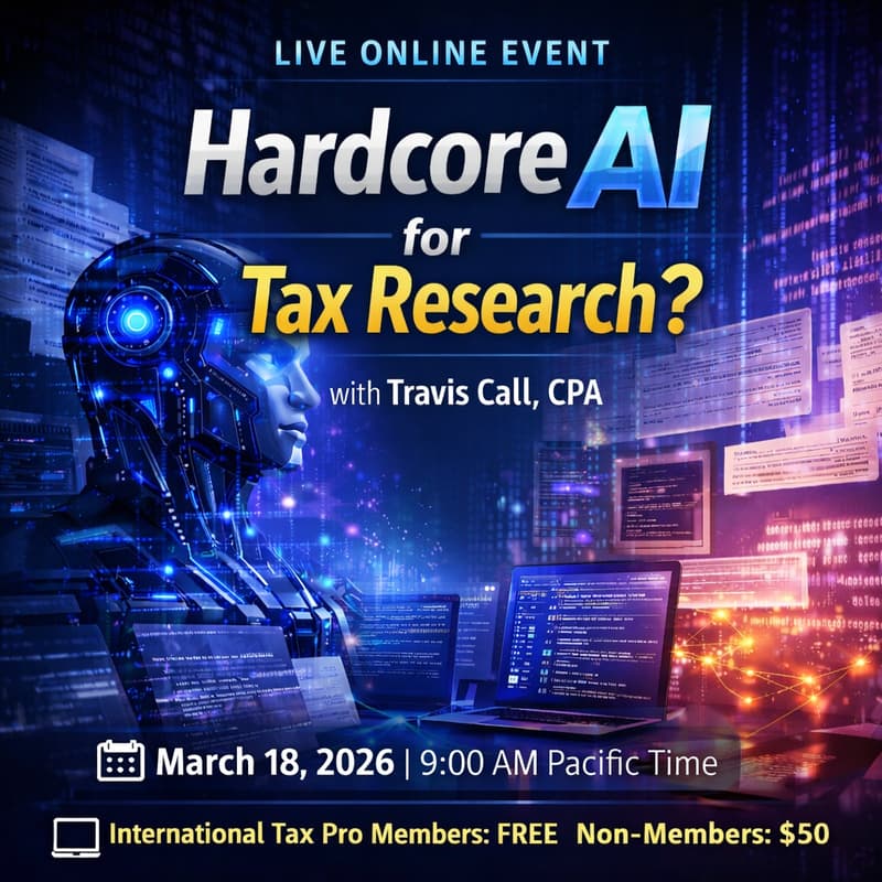 Cover Image for Hardcore AI for Tax Research?— Travis Call, CPA