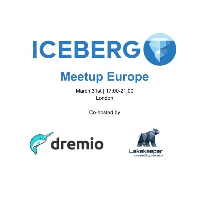Cover Image for Apache Iceberg™ Europe Community Meetup - March 2026 London Edition