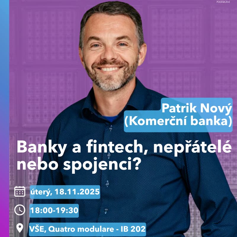Cover Image for Patrik Nový (Komerční banka): Banky a fintech, nepřátelé nebo spojenci?