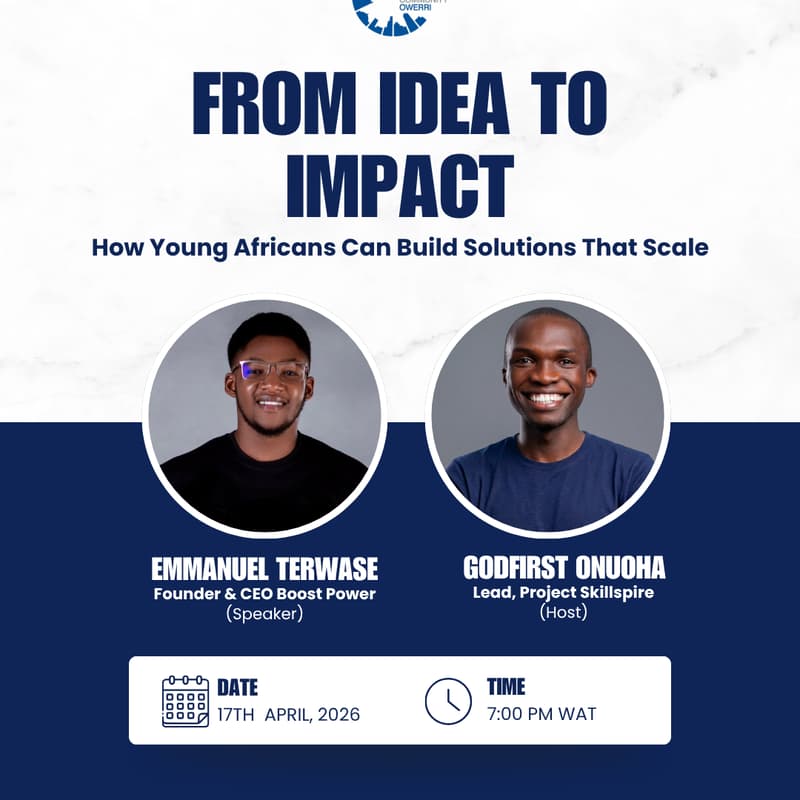 Cover Image for From Idea to Impact: How Young Africans Can Build Solutions That Scale