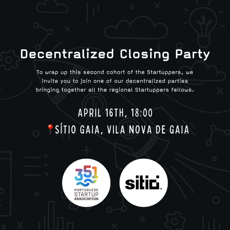 Cover Image for Startuppers: Decentralized Closing Party (Porto)