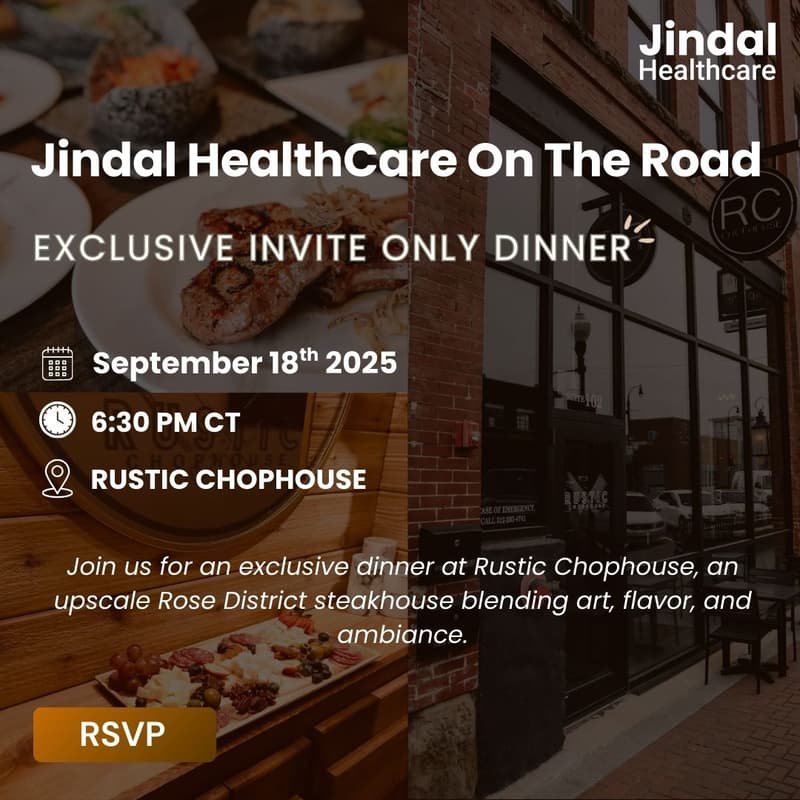 Cover Image for Exclusive Dinner @ Rustic Chophouse | Oklahoma Rural Health Conference 2025 - Hosted By Jindal Healthcare