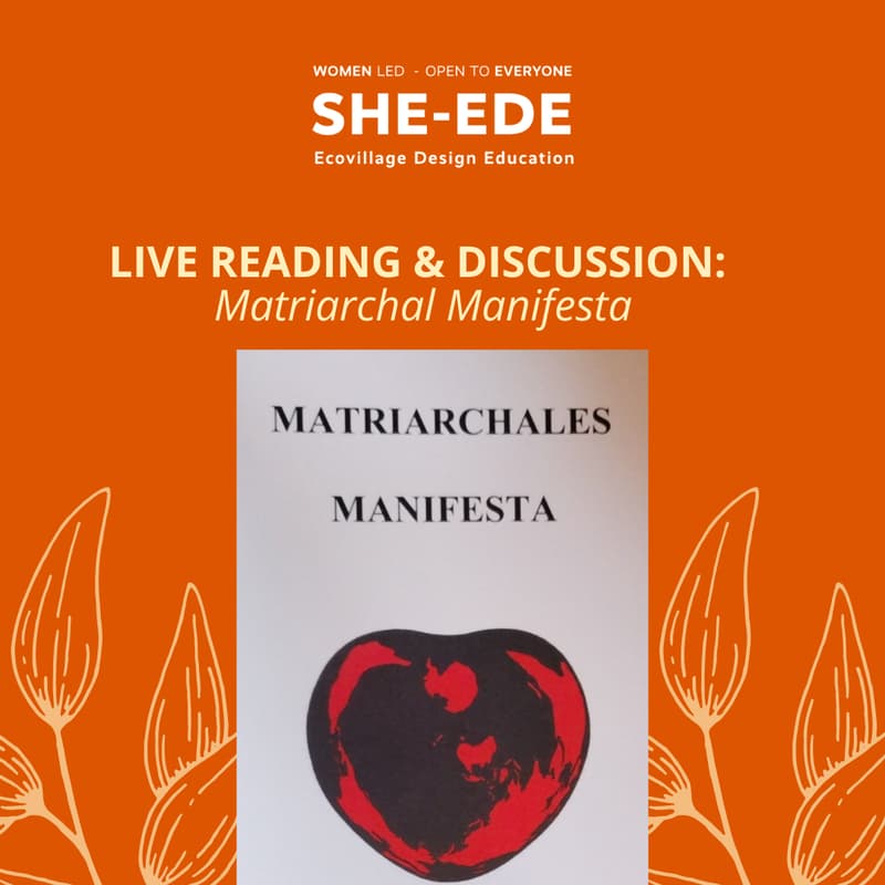 Cover Image for LIVE READING & DISCUSSION: Matriarchal Manifesta