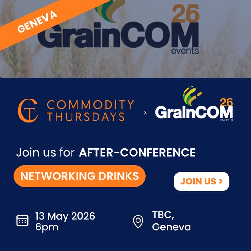 Cover Image for Commodity Thursdays Networking Drinks Graincom- Geneva May 13