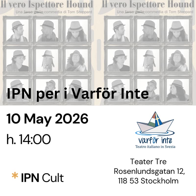 Cover Image for IPN Stoccolma - "Il vero ispettore Hound" feat. i Varför Inte