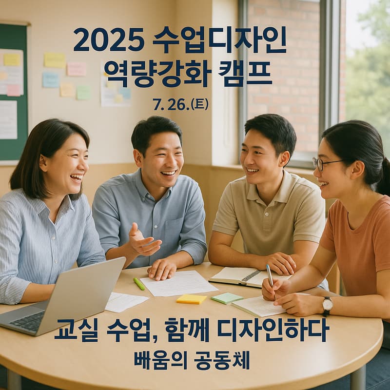 Cover Image for 2025 수업디자인 역량강화 캠프 교원 직무연수