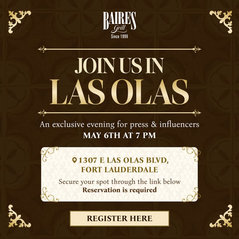 Cover Image for Press & Influencers Evening at Baires Grill Las Olas