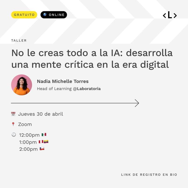 Cover Image for No le creas todo a la IA: desarrolla una mente crítica en la era digital