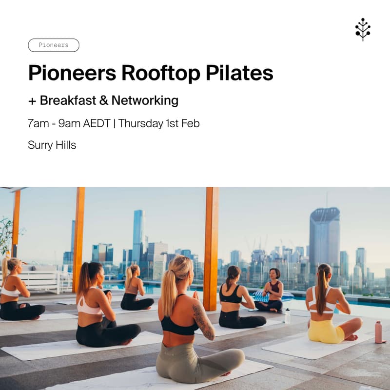 Cover Image for Pioneers Pilates + Breakfast 🧘‍♀️🥭🥯