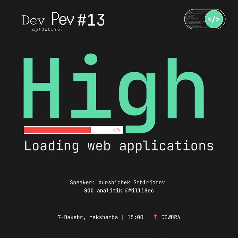 Cover Image for DevPev meetup #13🧩