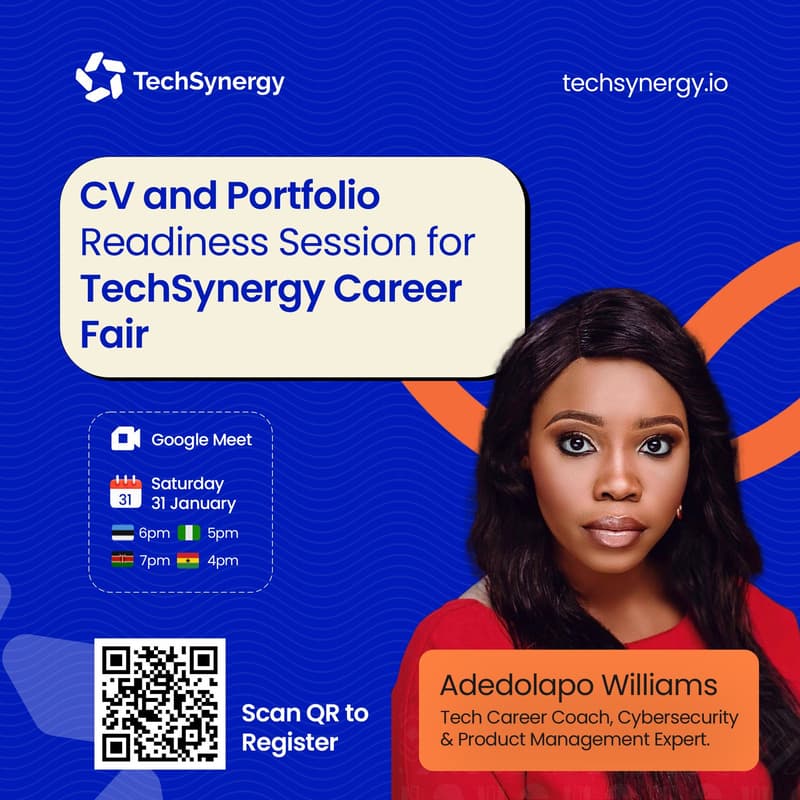 Cover Image for CV and Portfolio Readiness Session for TechSynergy Career Fair
