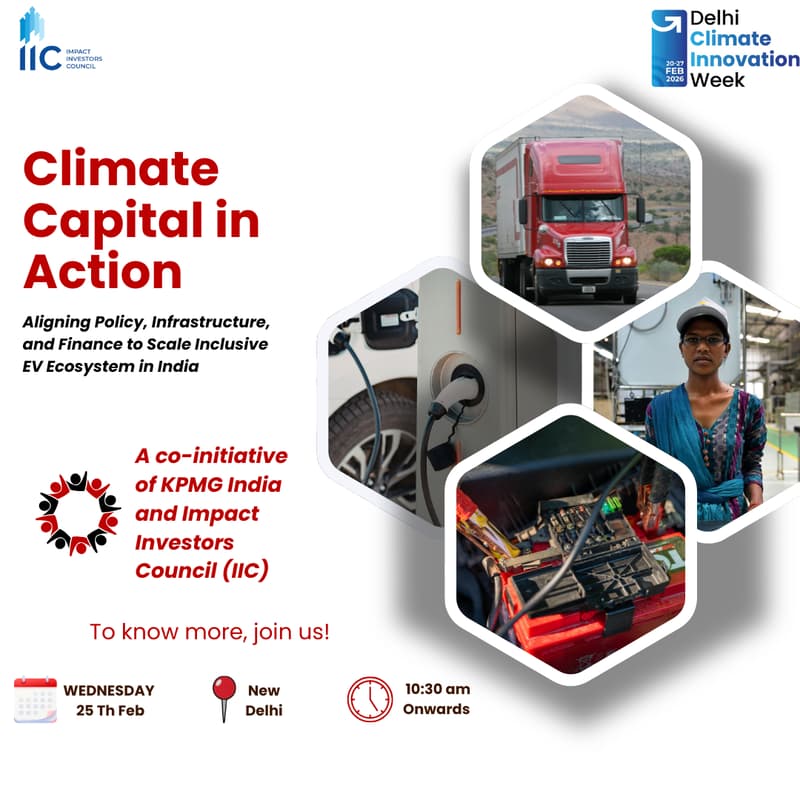 Cover Image for Climate Capital in Action : Aligning Policy, Infrastructure, and Finance to Scale Inclusive EV Ecosystem in India