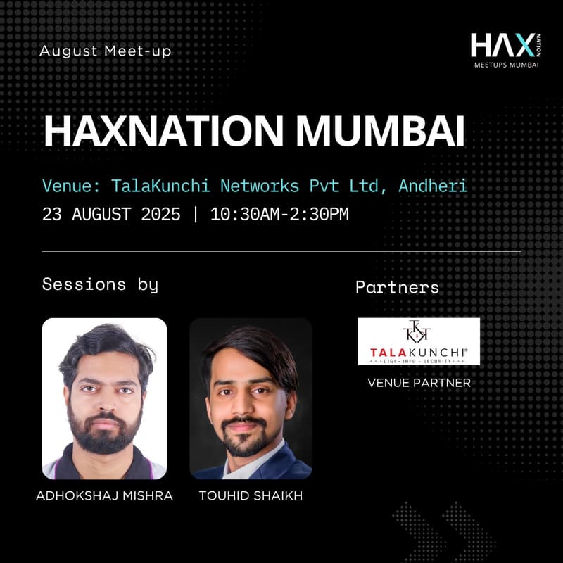 Cover Image for Haxnation Meetups Mumbai: August Meetup
