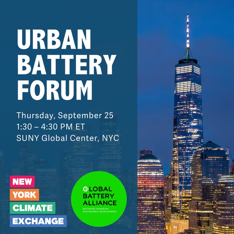 Cover Image for Urban Battery Forum