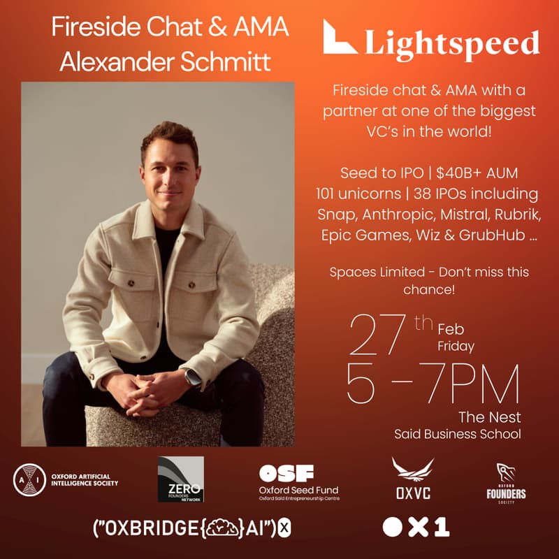 Cover Image for Fireside Chat & AMA with Alexander Schmitt β Lightspeed Venture Partners