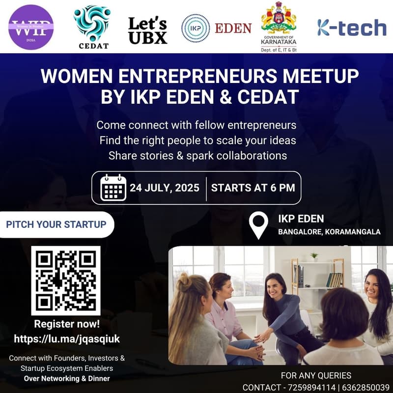 Cover Image for Women Entrepreneurs Meetup by IKP EDEN & CEDAT