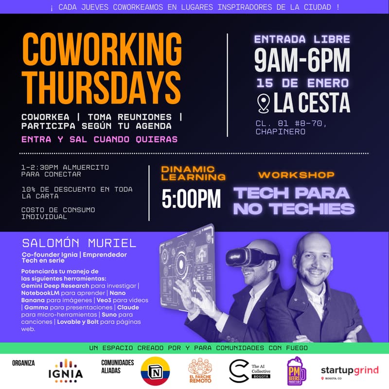 Foto de portada de Coworking Thursdays - 15 de Enero