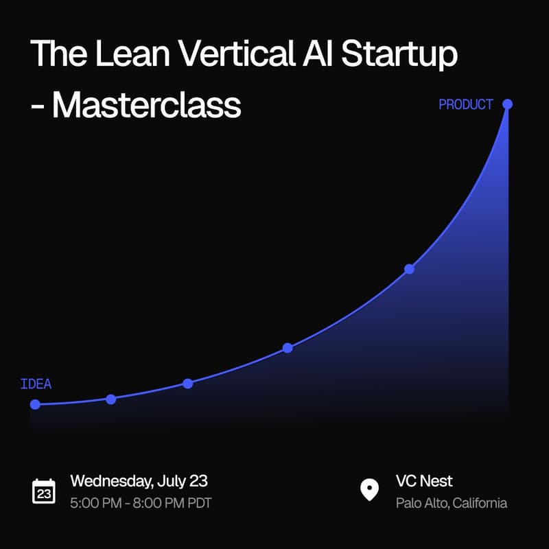 Cover Image for The Lean Vertical AI Startup - Masterclass