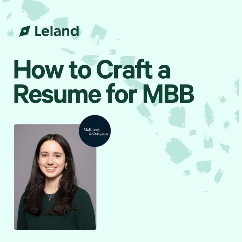 Cover Image for How to Craft a Resume for MBB