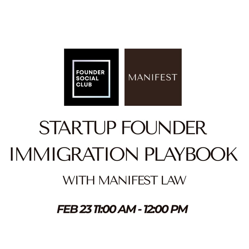 Cover Image for Startup Founder Immigration Playbook (Zoom)