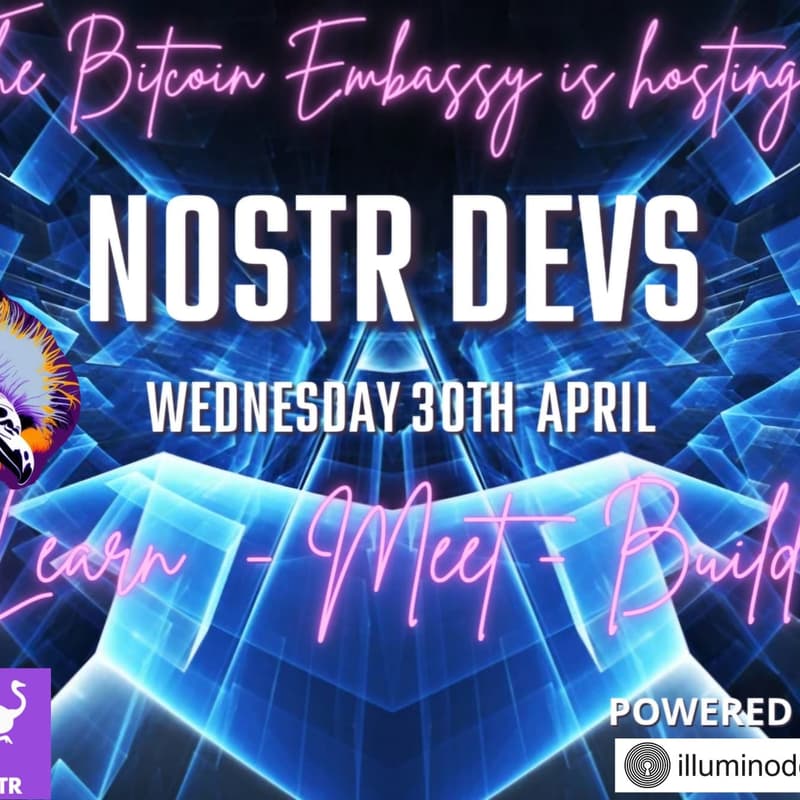 Cover Image for NOSTR DEVS Reunion - El Salvador - Aprender y Conocer y Desarrollar