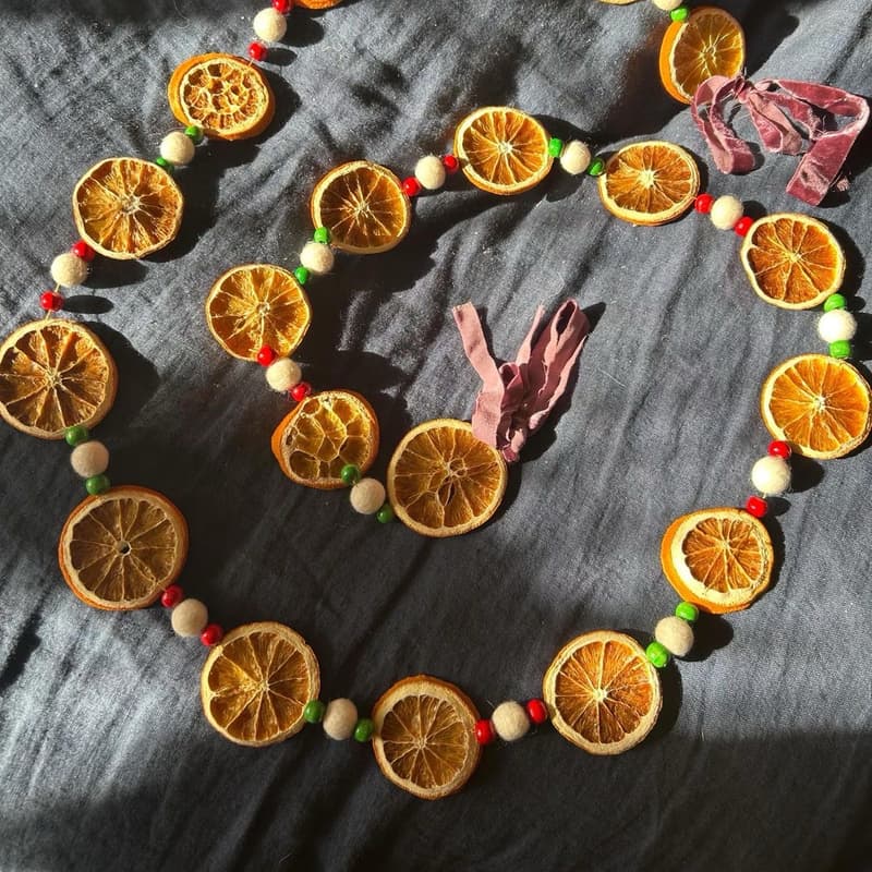 Cover Image for clay club: dried orange garlands