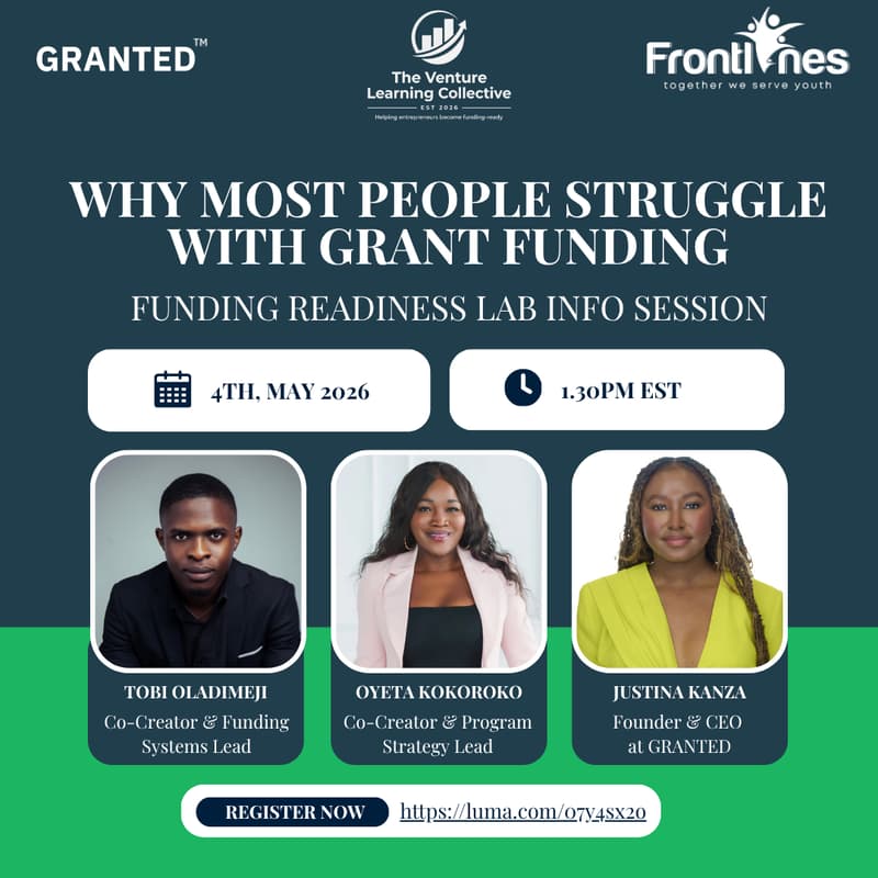Cover Image for Why Most People Struggle With Grant Funding - Funding Readiness Lab Info Session