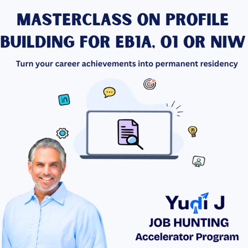 Cover Image for Masterclass on Profile Building for EB-1A,O1 or NIW