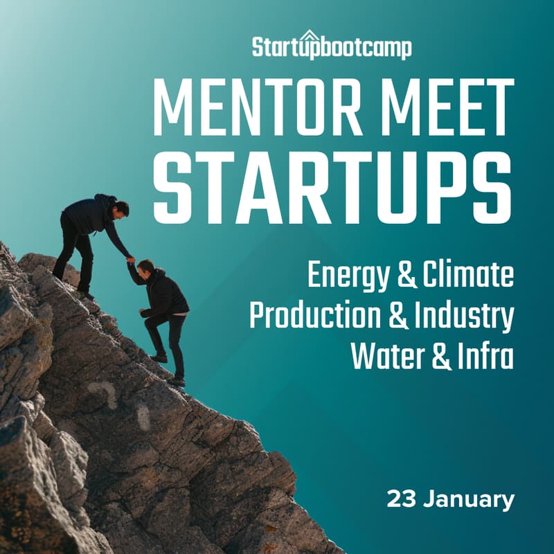 Cover Image for Mentor Meet Startups: Energy & Climate | Production & Industry | Water & Infra