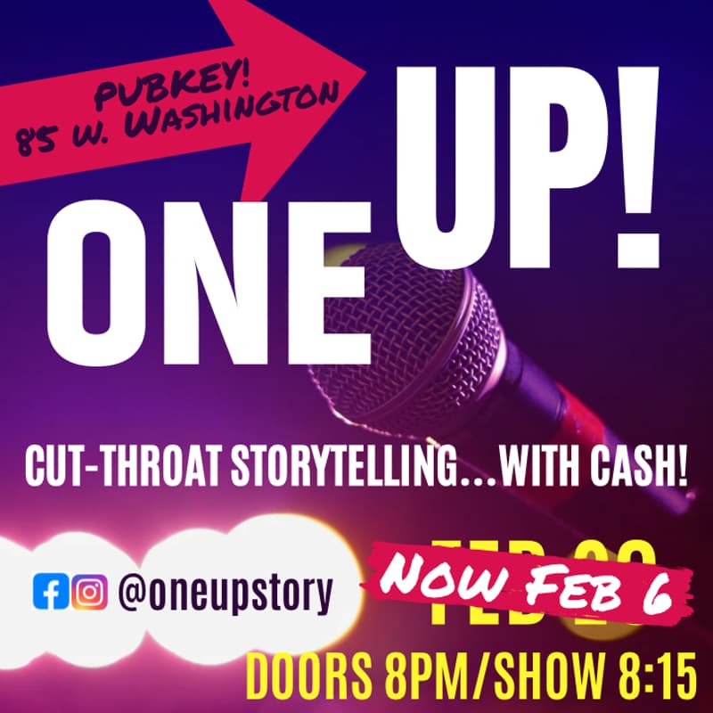 Cover Image for One UP! Cut-throat Storytelling...with CASH!