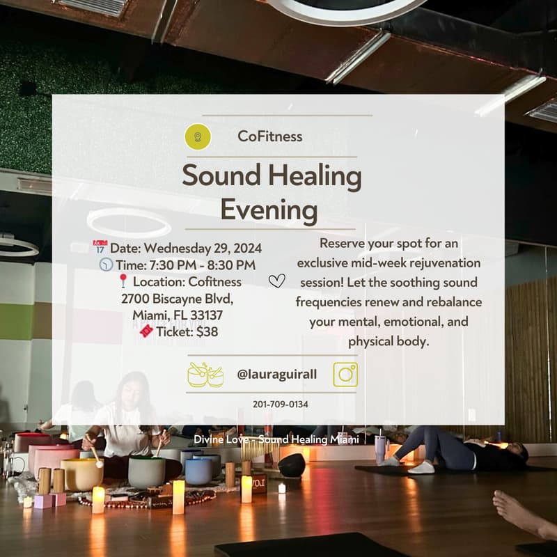 Cover Image for Sound Healing - Mid-Week Reset in Miami
