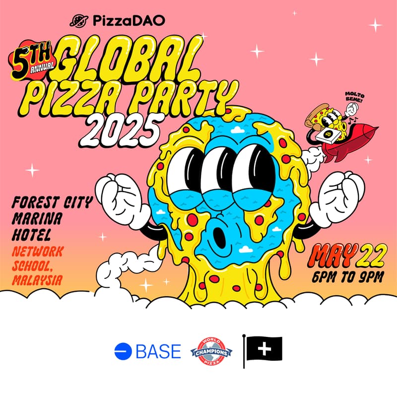 Cover Image for Bitcoin Pizza Day Party + Quiz!