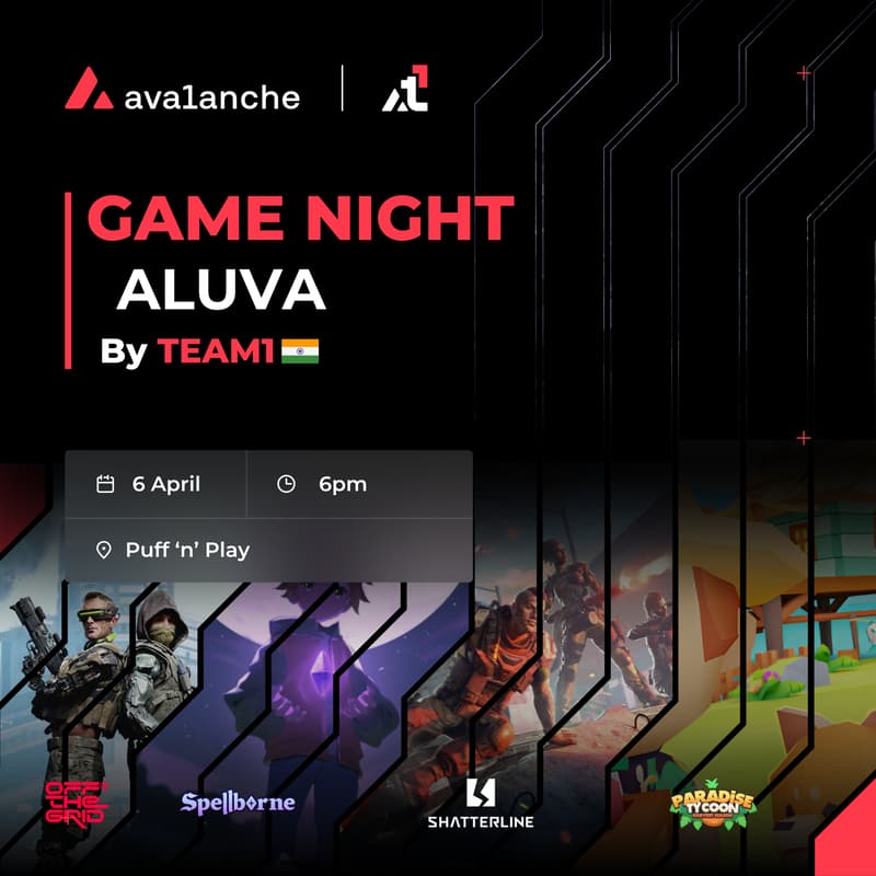 Cover Image for Avax Gaming Night – Aluva