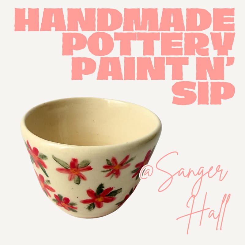 Cover Image for Handmade Pottery Paint and Brunch @ Sanger Hall