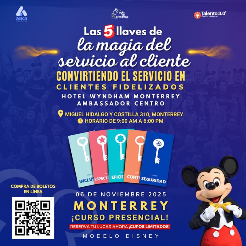 Cover Image for Las 5 Llaves de la Magia del Servicio al Cliente en Monterrey