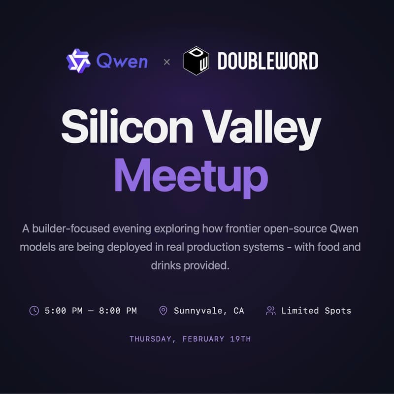 Cover Image for Qwen x Doubleword Silicon Valley Meetup