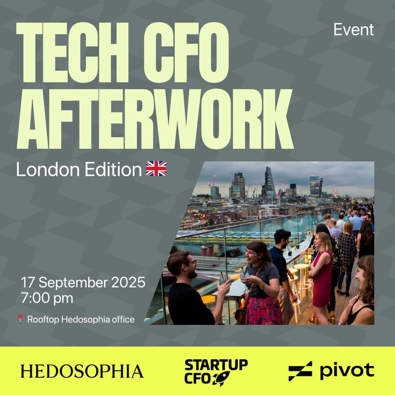 Cover Image for Tech CFO Afterwork – London Edition | Hedosophia × Startup CFO × Pivot