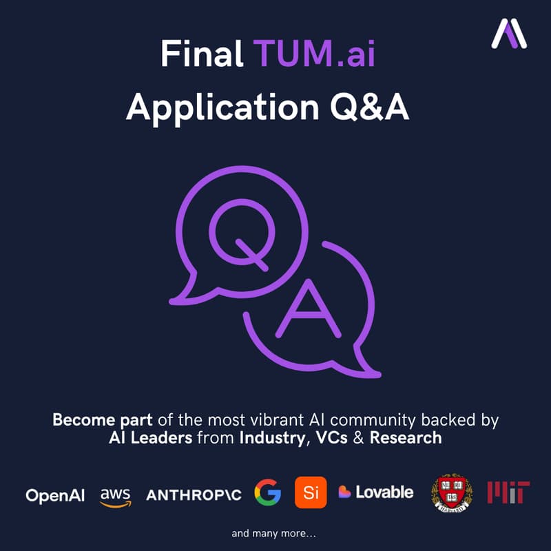 Cover Image for Final TUM.ai Application Q&A