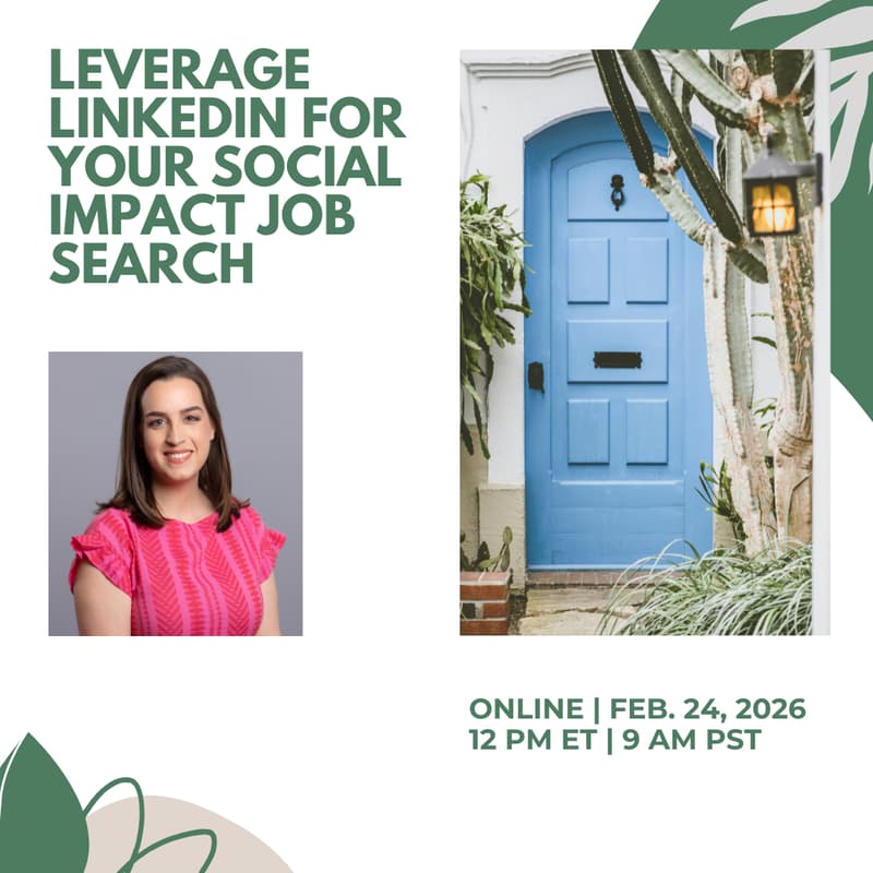 Cover Image for Leverage LinkedIn for Your Social Impact Job Search