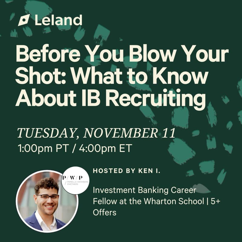 Cover Image for Before You Blow Your Shot: What to Know About IB Recruiting